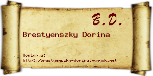 Brestyenszky Dorina névjegykártya